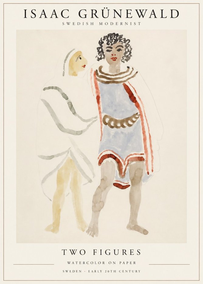 Isaac Grünewald Figures No2 - Plakát