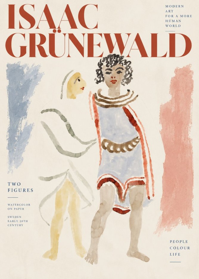 Isaac Grünewald Figures No4 - Plakát