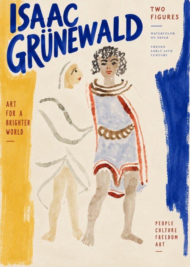 Isaac Grünewald Figures No5 - Plakát