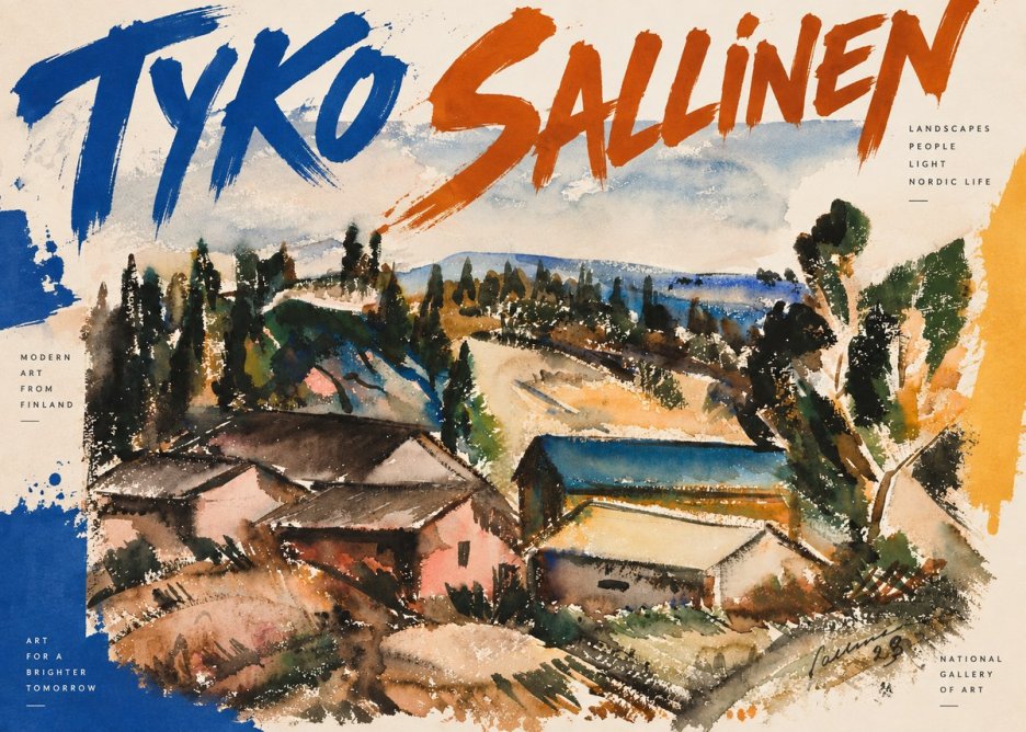 Tyko Sallinen Hillside Houses No2 - Plakát
