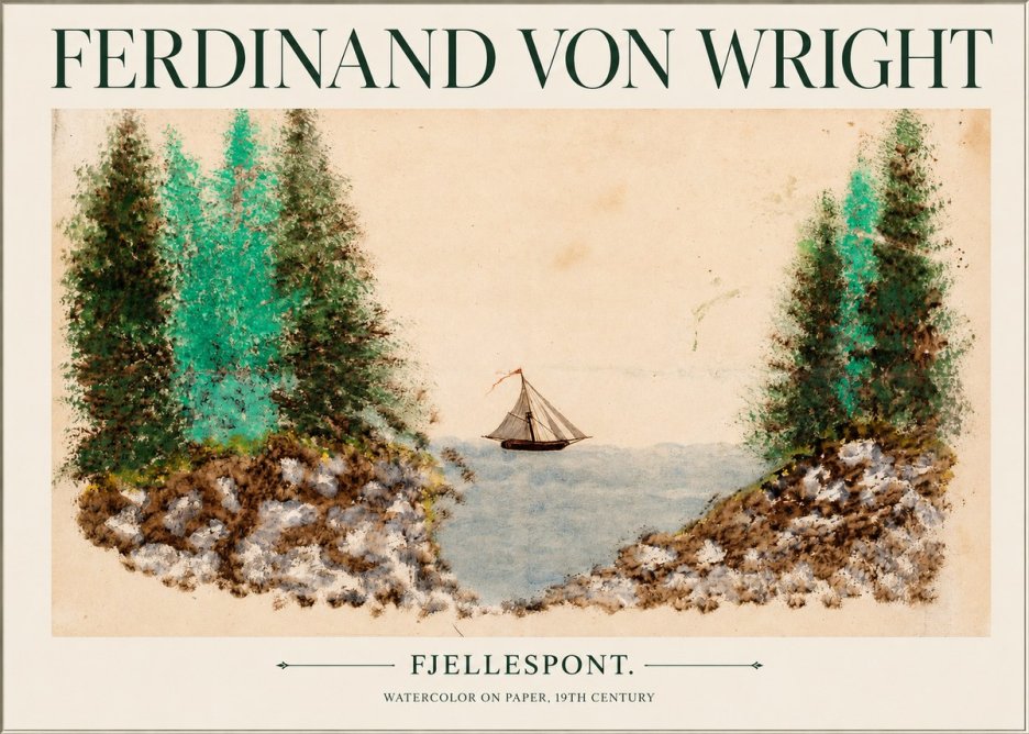 Ferdinand von Wright Fjellespont. No1 - Plakát