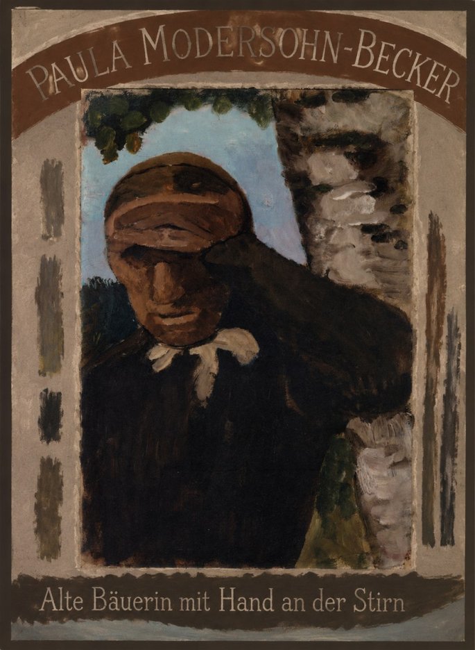 Paula Modersohn-Becker Alte Bäuerin Mit Hand an Der Stirn No4 - Plakát