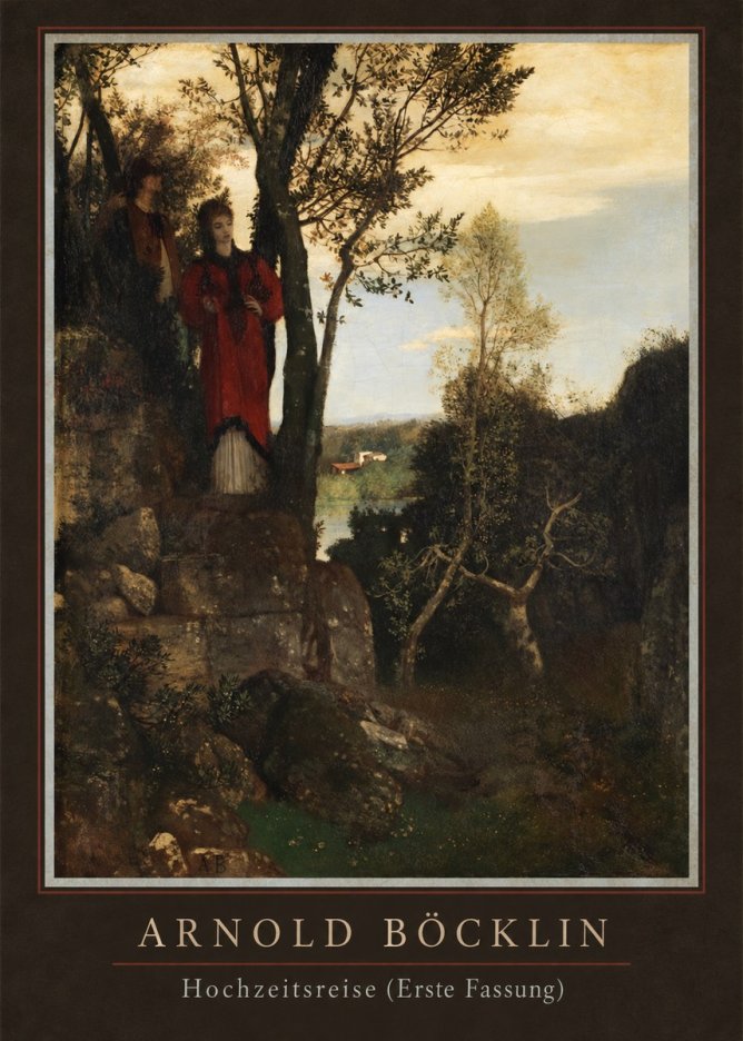 Arnold Böcklin Hochzeitsreise (Erste Fassung) No4 - Plakát