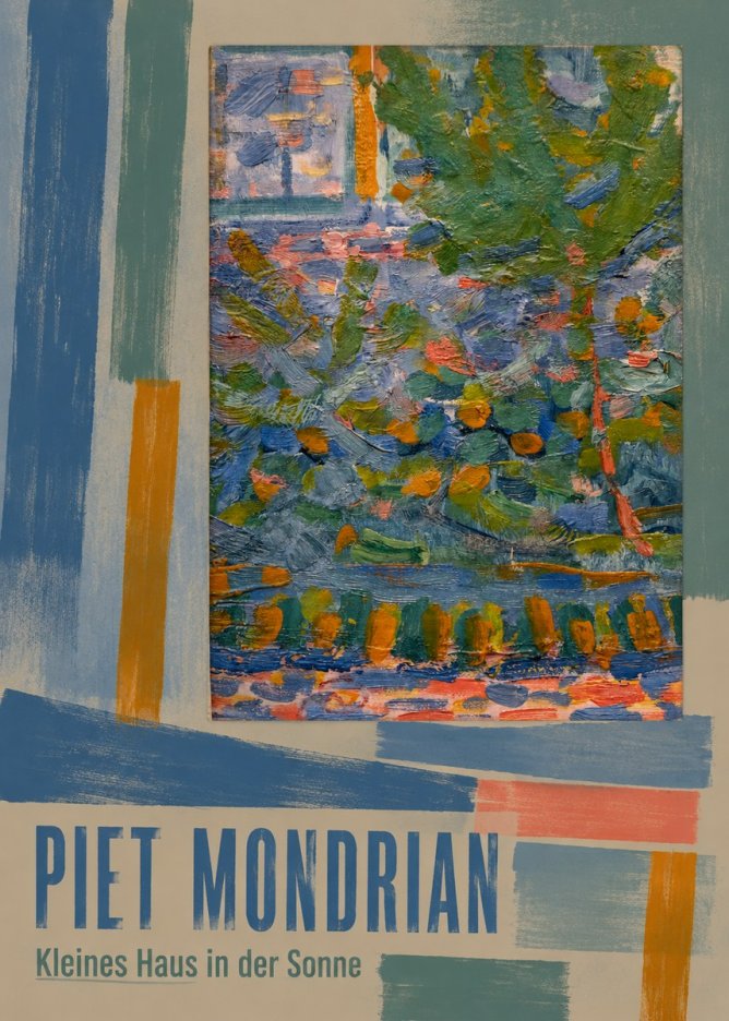Piet Mondrian Kleines Haus in Der Sonne III No5 - Plakát