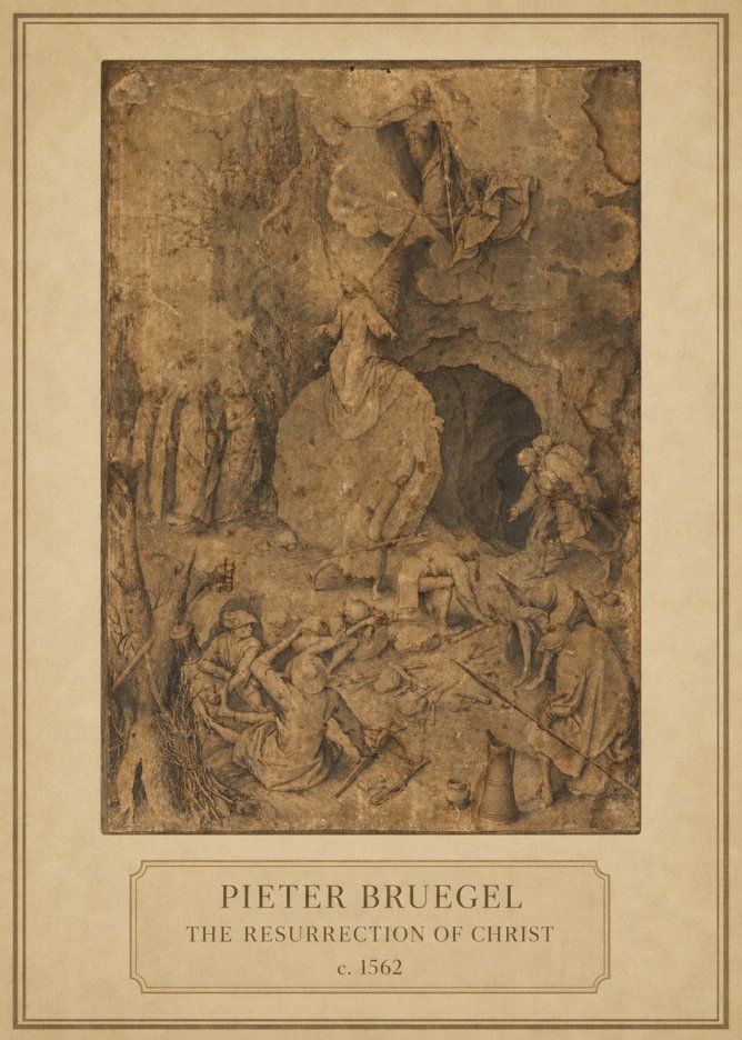 Pieter Bruegel The Resurrection of Christ No1 - Plakát