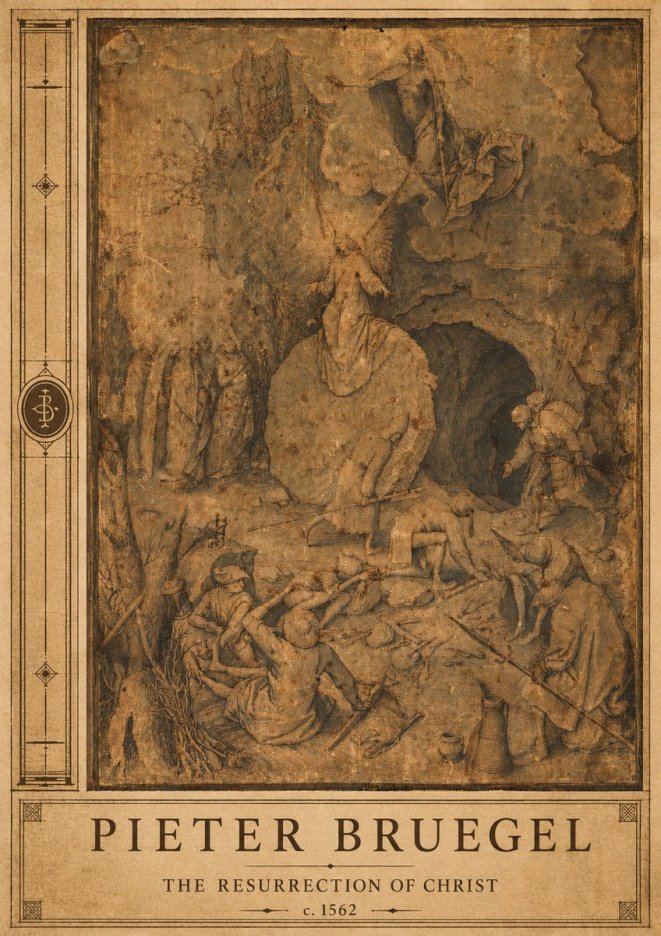 Pieter Bruegel The Resurrection of Christ No2 - Plakát