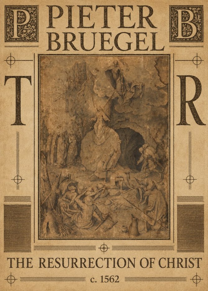 Pieter Bruegel The Resurrection of Christ No6 - Plakát