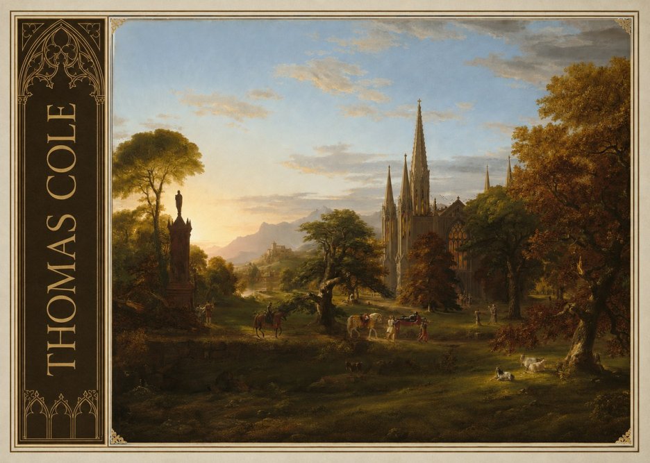Thomas Cole The Architect's Dream No2 - Plakát