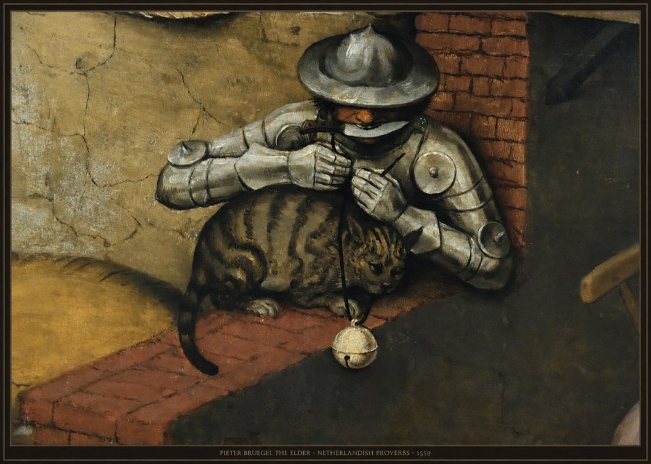 Pieter Bruegel Netherlandish Proverbs X No6 - Plakát