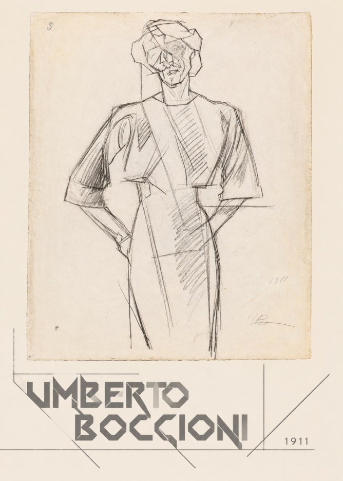 Umberto Boccioni Figure Study, 1911 No4 - Plakát