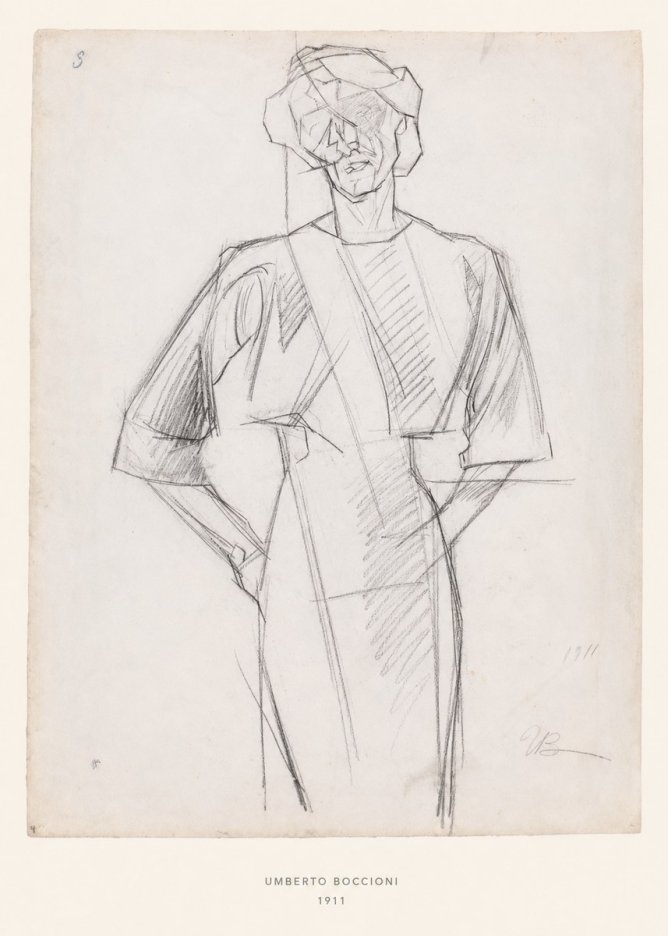 Umberto Boccioni Figure Study, 1911 No6 - Plakát