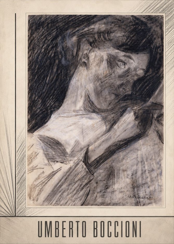 Umberto Boccioni Figure Study II No6 - Plakát