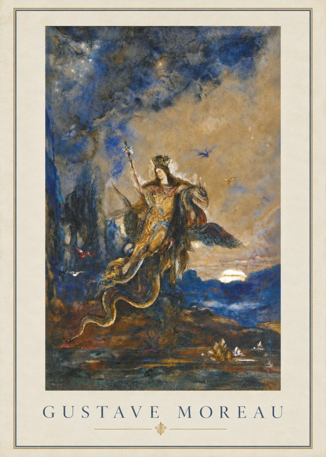 Gustave Moreau Les Fées No2 - Plakát