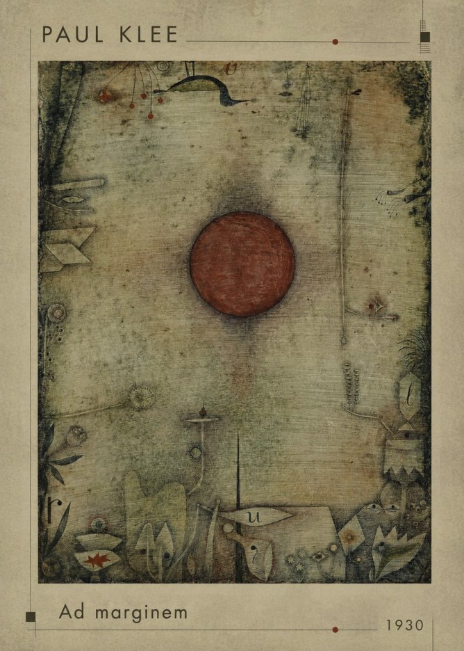 Paul Klee Ad Marginem No1 - Plakát