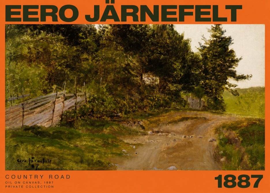 Eero Järnefelt Country Road No2 - Plakát