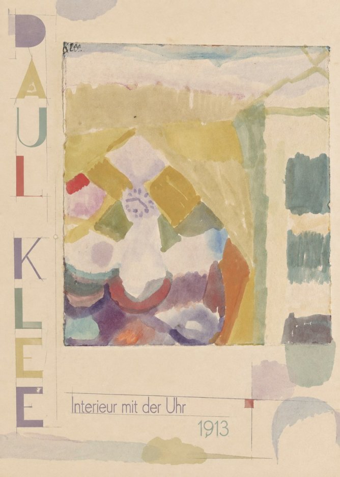 Paul Klee Interieur Mit Der Uhr II No5 - Plakát