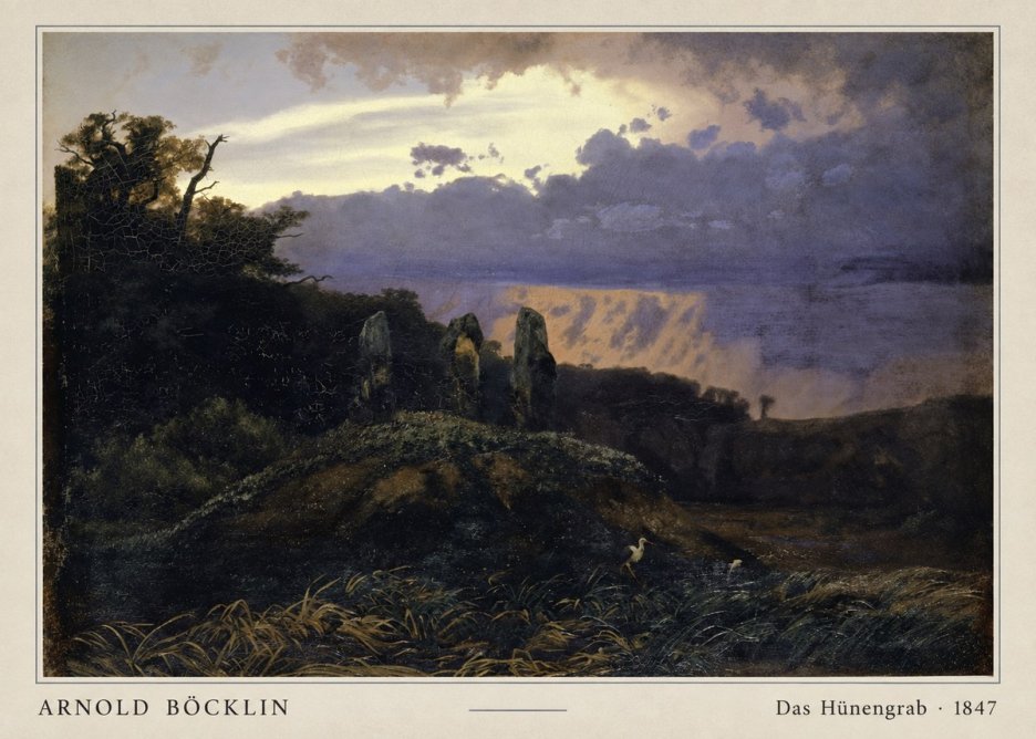 Arnold Böcklin Das Hünengrab No4 - Plakát