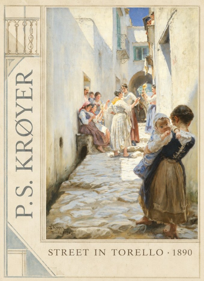 P.S. Krøyer Street in Torello No2 - Plakát