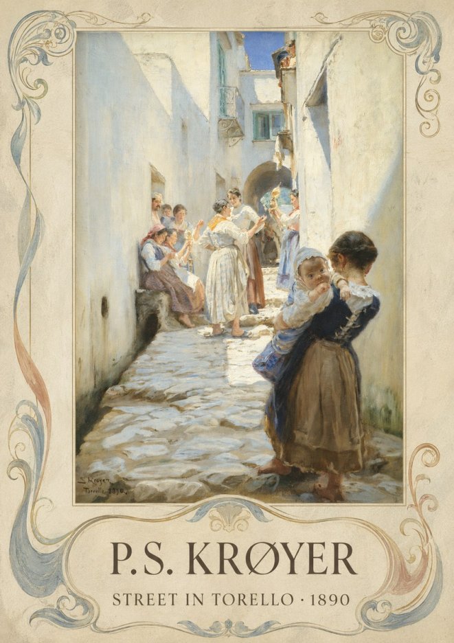 P.S. Krøyer Street in Torello No4 - Plakát