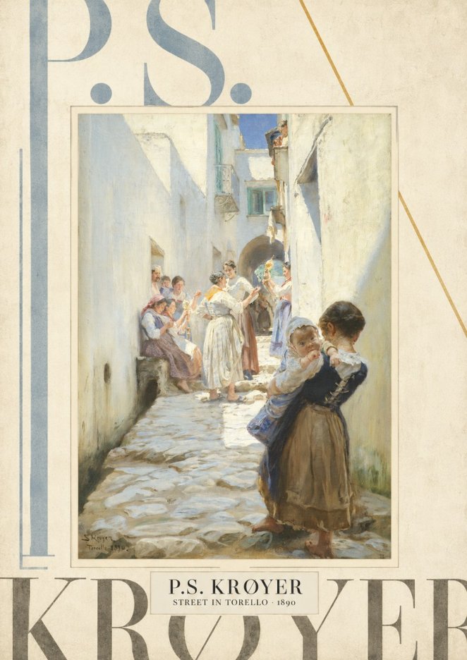 P.S. Krøyer Street in Torello No5 - Plakát