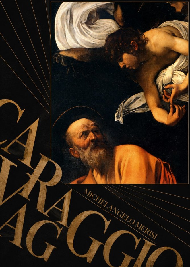 Michelangelo Merisi da Caravaggio The Inspiration of Saint Matthew I No5 - Plakát