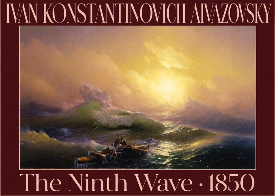Ivan Konstantinovich Aivazovsky The Ninth Wave III No6 - Plakát