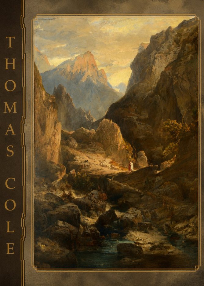 Thomas Cole The Mountain Ford No2 - Plakát