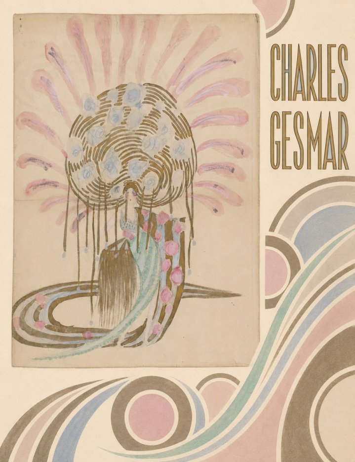 Charles Gesmar Woman with Headdress No4 - Plakát