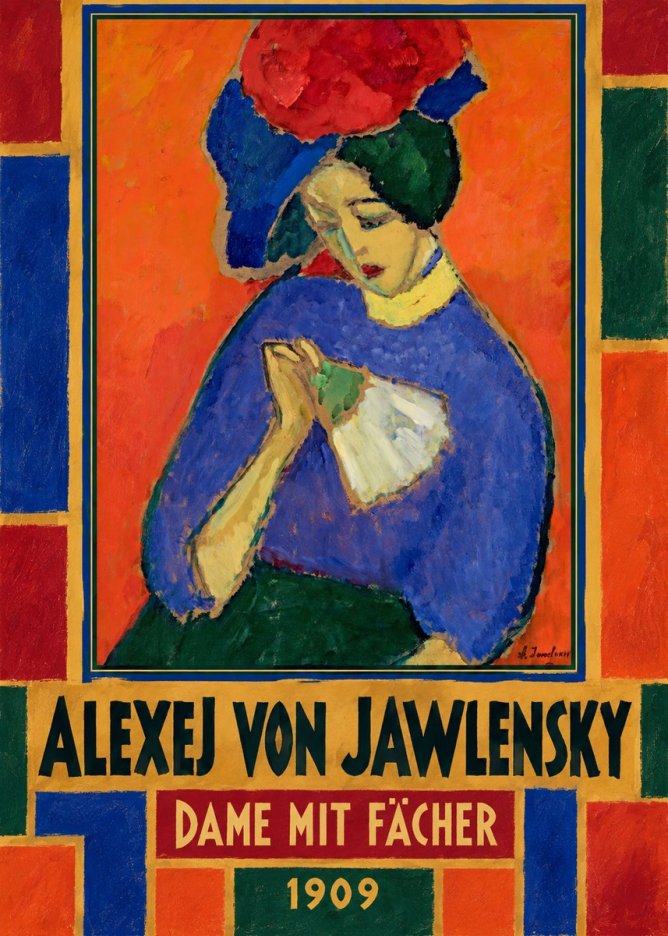 Alexej von Jawlensky Dame Mit Fächer No3 - Plakát