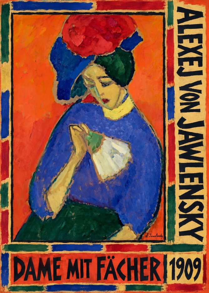 Alexej von Jawlensky Dame Mit Fächer No5 - Plakát