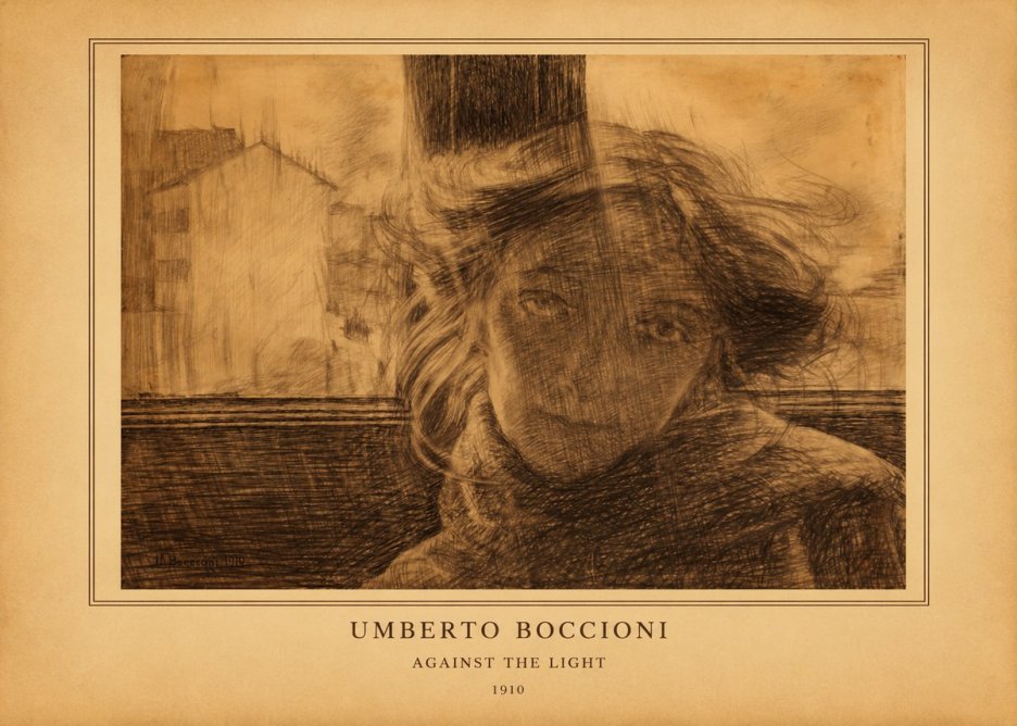 Umberto Boccioni Against the Light No3 - Plakát