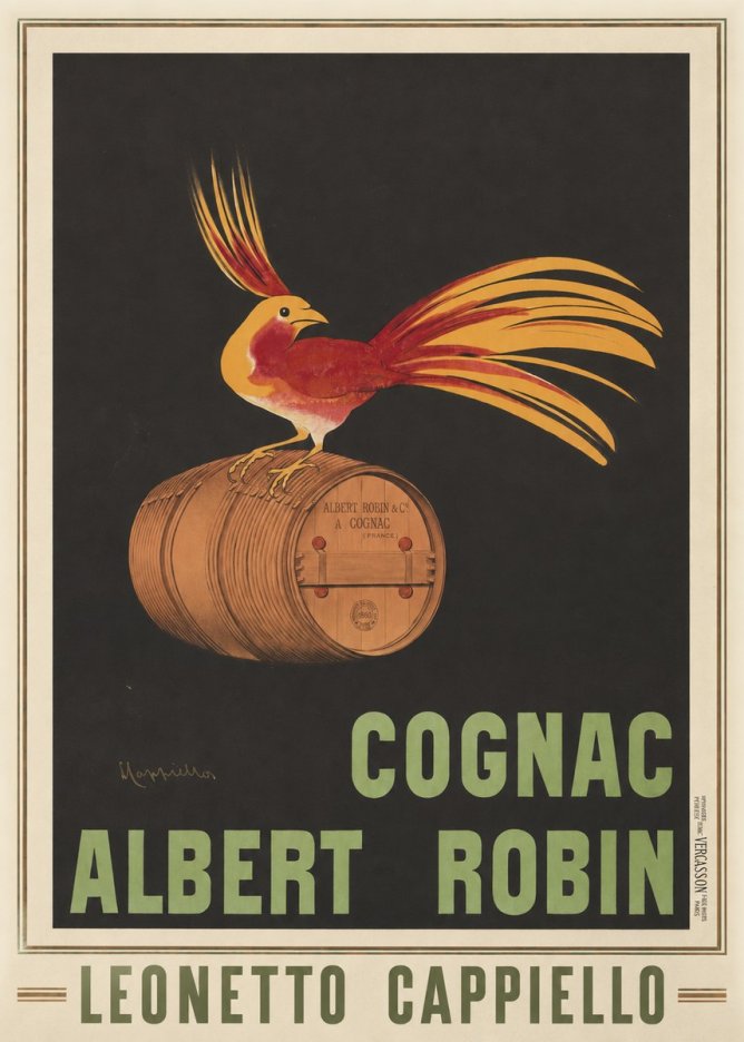 Leonetto Cappiello Cognac Albert Robin No1 - Plakát