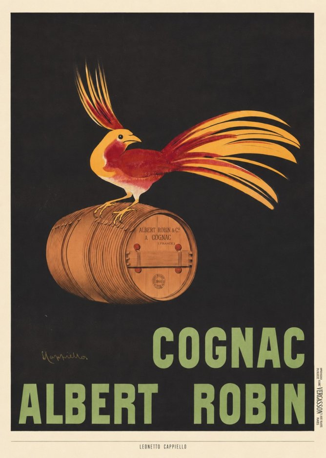 Leonetto Cappiello Cognac Albert Robin No6 - Plakát