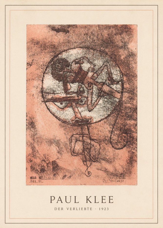 Paul Klee Der Verliebte II No4 - Plakát