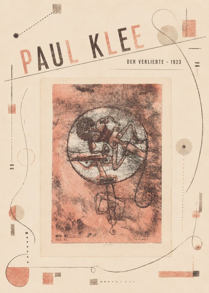 Paul Klee Der Verliebte II No5 - Plakát