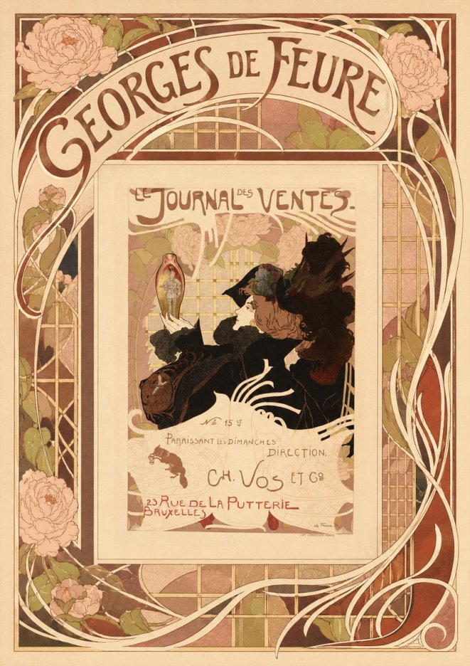 Georges de Feure Le Journal Des Ventes No3 - Plakát