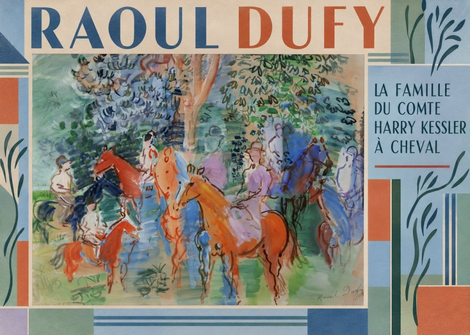 Raoul Dufy La Famille Du Comte Harry Kessler À Cheval No2 - Plakát