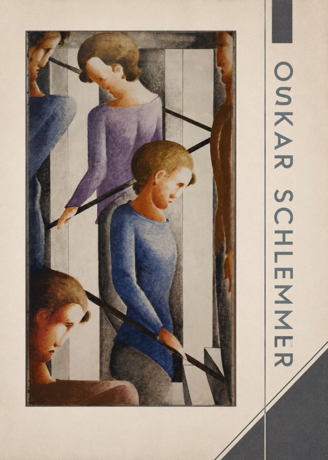 Oskar Schlemmer Staircase Figures II No2 - Plakát