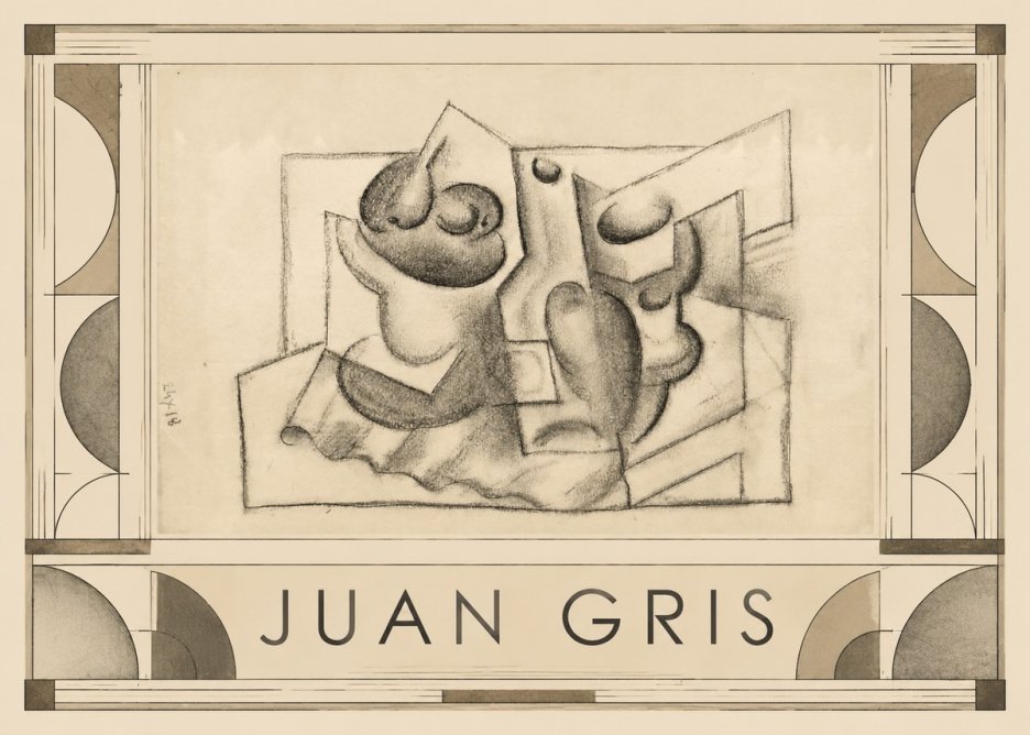 Juan Gris Nature Morte (Bouteille Et Fruit) No6 - Plakát