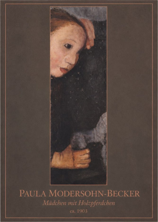 Paula Modersohn-Becker Mädchen Mit Holzpferdchen No1 - Plakát