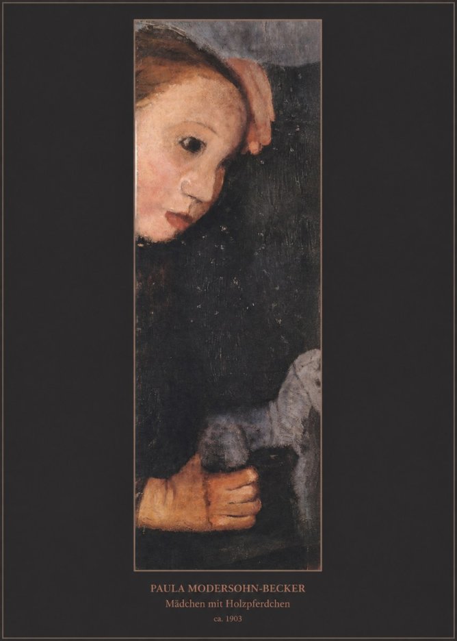 Paula Modersohn-Becker Mädchen Mit Holzpferdchen No6 - Plakát