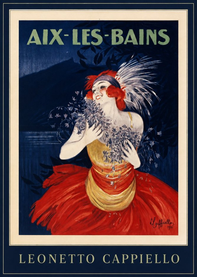 Leonetto Cappiello Aix-les-bains No5 - Plakát