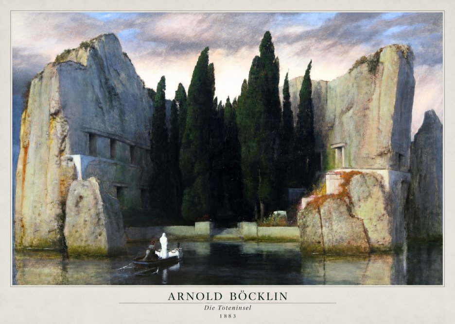 Arnold Böcklin Die Toteninsel VII No2 - Plakát