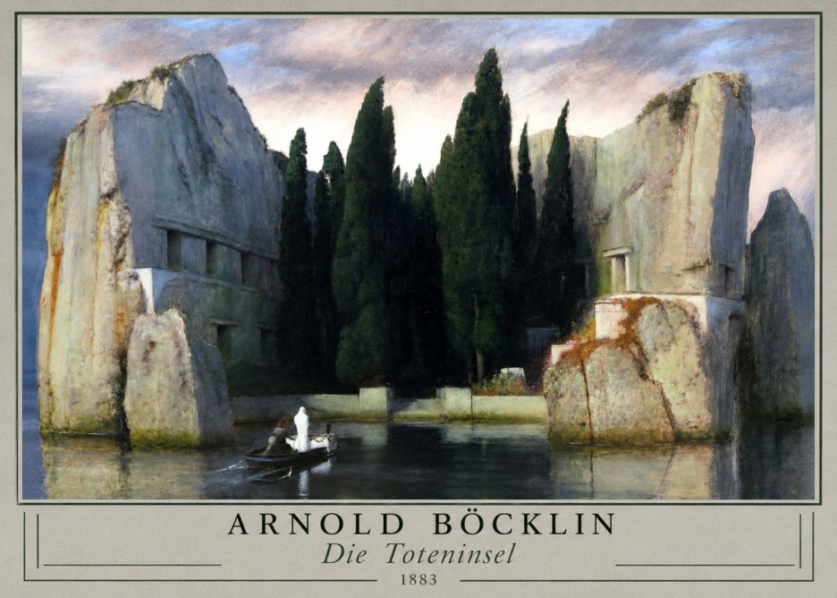 Arnold Böcklin Die Toteninsel VII No3 - Plakát