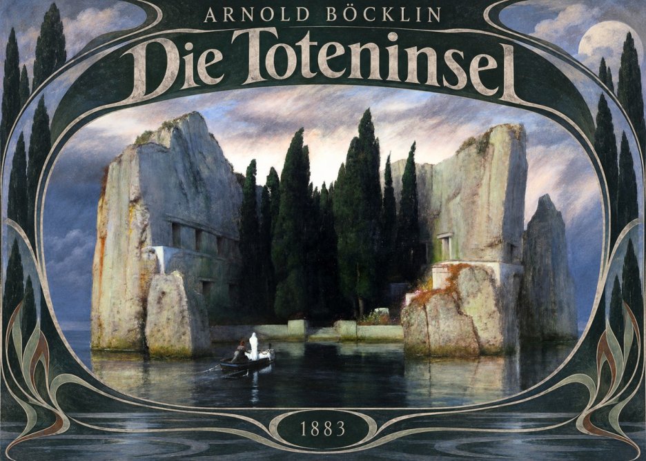 Arnold Böcklin Die Toteninsel VII No6 - Plakát
