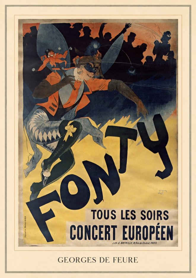 Georges de Feure Fonty II No3 - Plakát