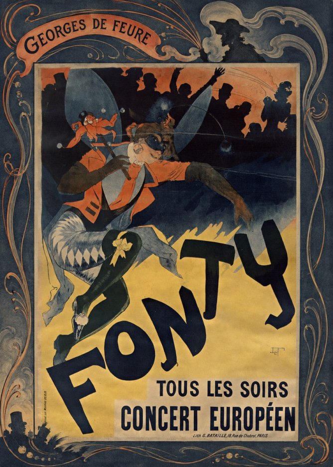 Georges de Feure Fonty II No4 - Plakát