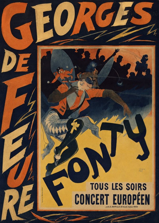 Georges de Feure Fonty II No5 - Plakát