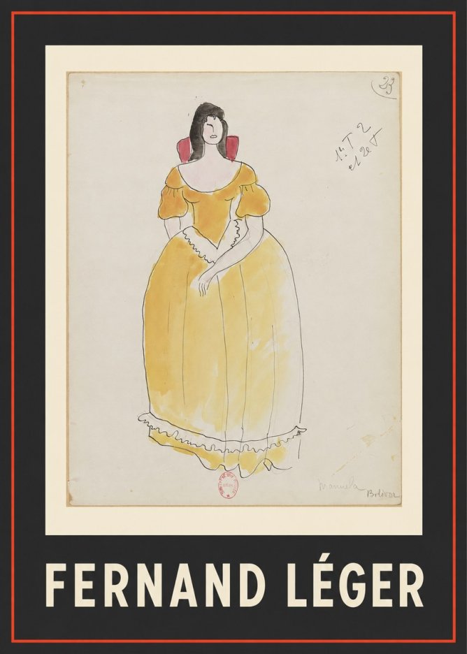 Fernand Léger Manuela Bolívar II No1 - Plakát