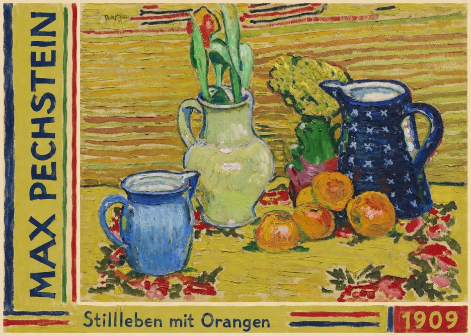 Max Pechstein Stillleben Mit Orangen No2 - Plakát